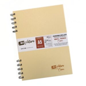Cuaderno tapa dura anillado Copper A5 x 20 hojas