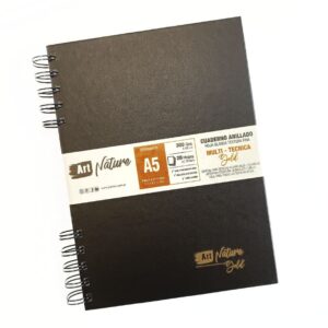 Cuaderno tapa dura anillado Gold A5 x 20 hojas