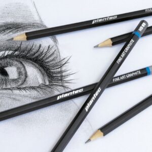 Lápiz hexagonal, tilo suaviz.negro mate, 6H