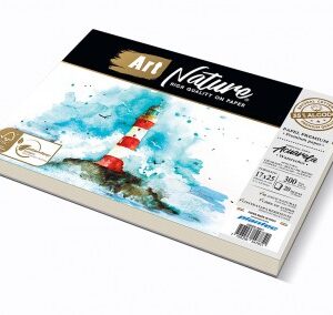 Block Art Nature 35% algodón 300 gr texturado grueso encolado de 17 x 25 cm x 20 hojas