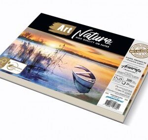 Block Art Nature 60% algodón 300 gr acabado nube encolado de 17 x 25 cm x 20 hojas