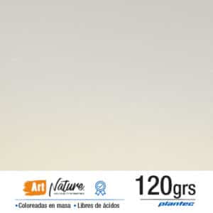 Cartulina coloreada en masa metalizada 120 gr color blanco natural en formato 35 x 50 cm x 10 hojas