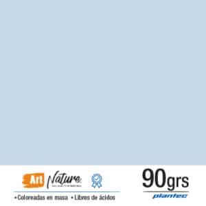 Cartulina coloreada en masa 90 gr color celeste en formato A4 x 10 hojas