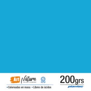 Cartulina coloreada en masa 200 gr color cian en formato A3 x 10 hojas