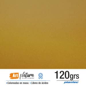 Cartulina coloreada en masa metalizada 120 gr color fiebre del oro en formato A3 x 10 hojas