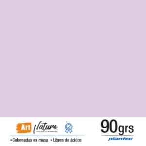 Cartulina coloreada en masa 90 gr color lila en formato A3 x 10 hojas