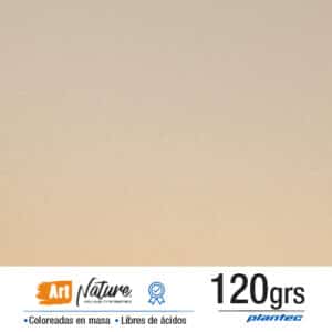 Cartulina coloreada en masa metalizada 120 gr color luz de vela en formato 35 x 50 cm x 10 hojas