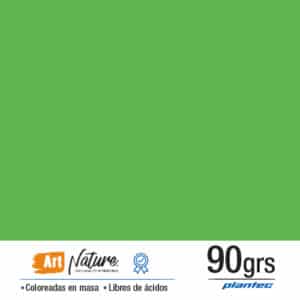 Cartulina coloreada en masa 90 gr color verde manzana en formato A3 x 10 hojas