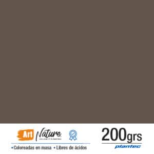 Cartulina coloreada en masa 200 gr color tabaco de 35 x 50 cm x 10 hojas