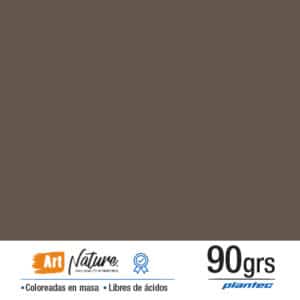 Cartulina coloreada en masa 90 gr color tabaco en formato A4 x 10 hojas