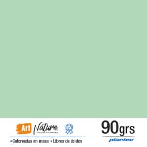 Cartulina coloreada en masa 90 gr color verde pastel en formato A4 x 10 hojas